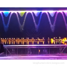 Custom Round Digital Waterfall Curtain With LED Lights